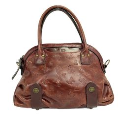 ANNA SUI アナスイ レザー ハンドバッグ バタフライ 蝶 パッチワーク