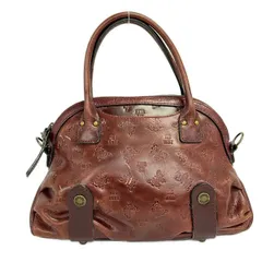 ANNA SUI(アナスイ) ハンドバッグ - ボルドー 型押し加工/バタフライ(蝶) レザーのサムネイル