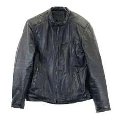 DEGNER デグナー  羊革 レザー ライダースジャケット  ブラック系 L [240101639506] メンズのサムネイル
