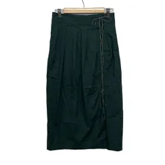 3.1 Phillip lim(スリーワンフィリップリム) ロングスカート サイズ4 S レディース - ダークグリーン ロング丈/レースアップのサムネイル