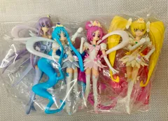 【中古開封済み】「ハートキャッチプリキュア!」スーパーキュアブロッサム 、スーパーキュアマリン、スーパーキュアサンシャイン、スーパーキュアムーンライト 「プリキュアキューティーフィギュア3」のサムネイル