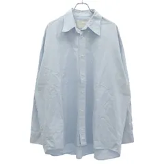 STUDIO NICHOLSON スタジオ ニコルソン RUSKIN OXFORD COTTON SHIRT オックスフォードシャツ SNM-1152 ブルー Mのサムネイル
