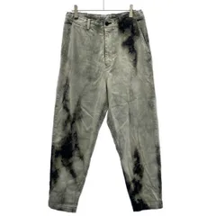 Y's Yohji Yamamoto ワイズ ヨウジヤマモト 24SS 8oz DENIM BLEACHED DREWSTRING PANTS ブリーチ加工テーパードデニムパンツ YS-P23-014 グレー 1のサムネイル