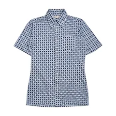 Kent ケント 総柄 半袖 シャツ サイズ M /ホワイト×ブルー系 メンズ ヴァンヂャケット ビンテージのサムネイル