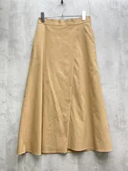 Liesse リエス ロング 巻き風フレアースカート size2/キャメル ◇■レディース