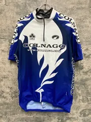 KF485 コルナゴ COLNAGO ハーフジップ 半袖 サイクルジャージ 白 青 サイズ不明のサムネイル