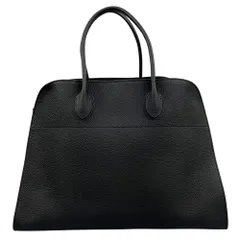 THE ROW ザロウ MARGAUX 17 マルゴー 17 レザー バッグ ブラック/シルバー金具 トートバッグ 正規品 / 41194のサムネイル