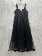 新品訳あり■ABITOKYO アビトーキョー チュールドッキングスキッパネックキャミ ワンピース sizeS/黒 ■◆レディースのサムネイル