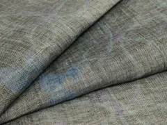 平和屋着物＊夏物　小千谷ちぢみ　舞蝶文　麻　逸品　AABI9924jdのサムネイル