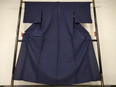 逸品！単衣◇未使用！正絹◎極上色無地160cm 一つ紋(蔦)褐色 紗綾形