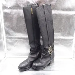 TORY BURCH トリーバーチ ロングブーツ ブラック サイズ7.5M Amanda Riding Boots 24㎝のサムネイル