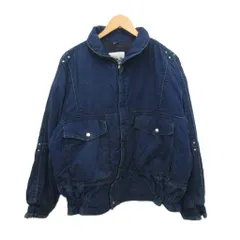 エドウィン EDWIN ヴィンテージ 80s 90s ブルゾン ジャケット 紺 ネイビー Mのサムネイル