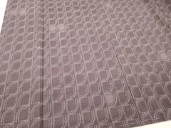 平和屋着物■上質な紬　幾何学文　正絹　逸品　未使用　DABF6456zyのサムネイル