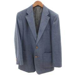 希少XL】美品 オンワード梶山 紺ブレ ダブル テーラードジャケット 金