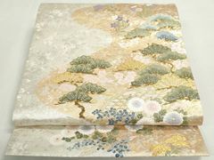 V3356 ○高級 正絹 唐織 六通 袋帯 - メルカリ