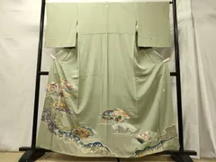 平和屋着物■豪華色留袖　作家物　駒刺繍　源氏物語　金彩　正絹　逸品　CABH3096oy