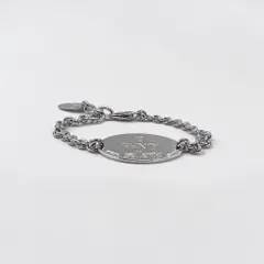 FENDI セレリア selleria シルバー チェーン ブレスレット 925 STERLING オーバル ロゴ プレートのサムネイル