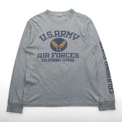 BUZZ RICKSON'S ロンT 長袖Tシャツ M グレー 東洋エンタープライズ 袖ロゴ U.S.ARMY AIR FORCES 日本製のサムネイル