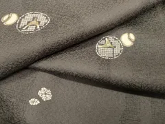 平和屋着物●上質な小紋　花丸文　鈴乃屋扱い　正絹　逸品　DABF2377feのサムネイル