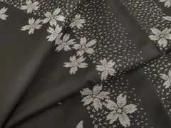 平和屋着物●本場大島紬　地空き　9マルキ　舞桜間道　正絹　逸品　DABF1194udのサムネイル