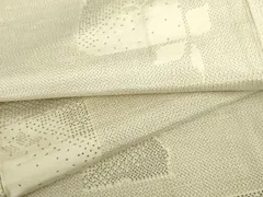 平和屋着物▽上質な紬　単衣　破れ色紙文　正絹　逸品　AABI8030csのサムネイル