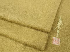 平和屋着物○男性 本場結城紬 重要無形文化財 アンサンブル 80亀甲 総