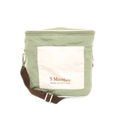 Sマックスマーラ 'S Max Mara ショルダーバッグ 緑 グリーン 白 ホワイト 無地 ジッパー開閉 /ML ■GY99のサムネイル