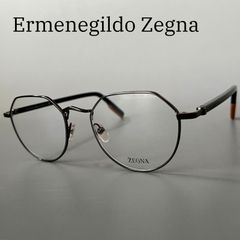 エルメネジルドゼニア メガネ メンズ グレー オレンジ シルバー ツー 