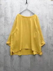 StyleNote スタイルノート 7分袖 無地 長袖 ブラウス シャツ size17R/黄 ■◆レディース