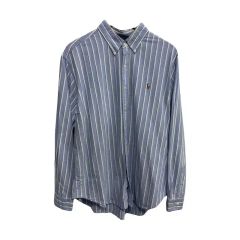 AMI PARIS アミパリス ストライプ長袖シャツ L ホワイト ライトブルー
