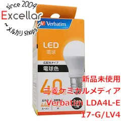 [bn:17] 三菱ケミカルメディア　LED電球 Verbatim　LDA4L-E17-G/LV4　電球色のサムネイル