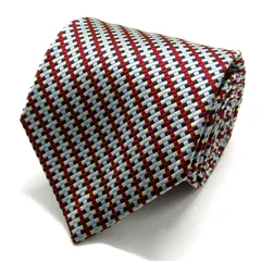 メンズメルローズ ブランド ネクタイ ストライプ柄 格子柄 シルク 日本製 PO メンズ ブルー MEN'S MELROSE 【中古】のサムネイル