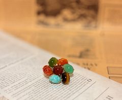 k*4様 美品 agete シルバーアクアマリンチャーム 3月誕生石 バースデー
