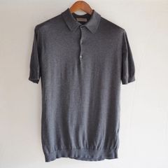 難あり 新品 リナシェンテ 48 M スキッパー ニットポロ ポロシャツ 