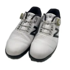 中古 ニューバランスゴルフ New Balance golf ゴルフシューズ  26.5cm ホワイト×ブラック BOA [MG1001WB]のサムネイル