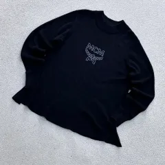 MCM レディース フリル ブラック 長袖Tシャツ 0605Eのサムネイル