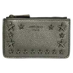 JIMMY CHOO(ジミーチュウ) コインケース美品  - シルバー スタッズ/スター(星)/キーリング付き/ホログラムシールあり レザーのサムネイル