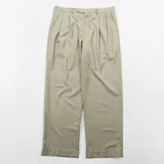 LAUREN RALPH LAUREN 90年代 2タック ワイド スラックス パンツ L ベージュ ダブルカフスのサムネイル