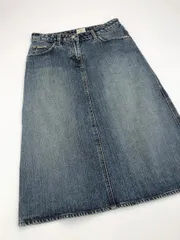Calvin Klein Jeans カルバンクライン ジーンズ ミディ丈 デニムスカート size26/青 ■■レディースのサムネイル