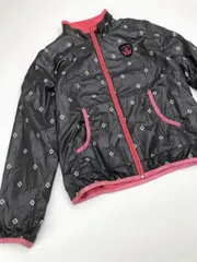 marie claire マリクレール リバーシブル 長袖 ブルゾン ジャケット フリース sizeL/黒ｘピンク ◆■レディースのサムネイル