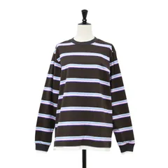 JANE SMITH ジェーンスミス Tシャツ ブラウン サイズ:XS | 25秋冬 コットン ボーダー レイヤード 長袖 Tシャツ | COTTON BORDER LAYERED L/S T-SHIRT | クルーネック ロングスリーブ【中古】のサムネイル