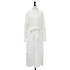 UGG アグ ワンピース オフホワイト 白 サイズ:S | 23春夏 コットン ガーゼ シャツ ワンピース / Anthea Dress ロング 長袖 オープンカラー ウエストベルト | トップス 【レディース】【中古】のサムネイル