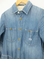 Lee リー 無地 デニムワンピース sizeS/青 ■◇ レディースのサムネイル