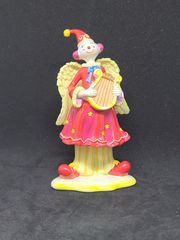 人形 ピエロ 天使 陶器 オブジェ 置物 インテリア 工芸品 美術品 A1688