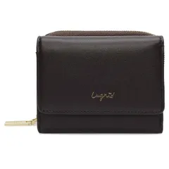 アングリッド Ungrid 財布 ミニ財布 レディース ラウンドファスナー SMOOTH MINI WALLET、D.ブラウンのサムネイル