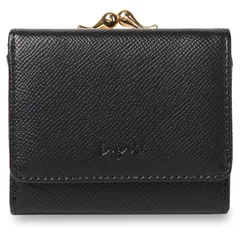 アングリッド Ungrid タイガ 財布 三つ折り ミニ財布 レディース がま口 MINI WALLET 52550W、ブラック(76)のサムネイル