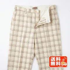 MFS Tailored by SOGO チェック柄 スラックス パンツ ベージュのサムネイル