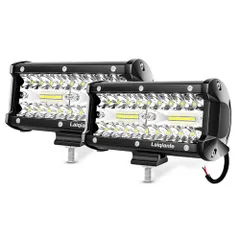 LED作業灯 【２個セット】 LEDワークライト 投光器 120W 6000lm 9V-30V対応 IP67防水 船用ライト 省エネルギー 各種作業車に対応 除雪機 大型トラック 車 軽トラ作業 作業車 車外灯 船舶用 兼用 国内発送のサムネイル