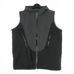 ジエダ Jieda 24AW OL FOODIE VEST フード付きナイロンベスト ジップアップ 1 ブラック 黒 OL-JK09のサムネイル