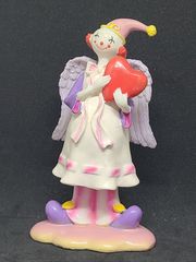 人形 ピエロ 天使 陶器 オブジェ 置物 インテリア 工芸品 美術品 A1688
